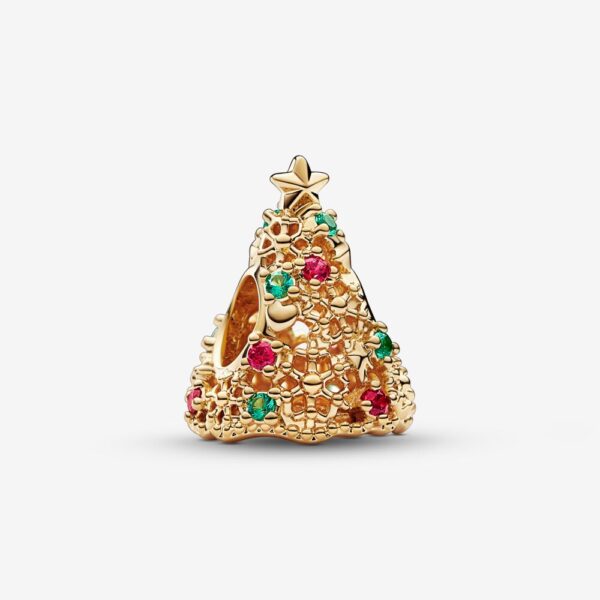 16-34 Originale Pandora 769226C01 Argento Sterling 925 Charm Openwork Pandora Albero di Natale