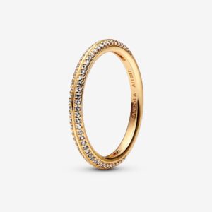 169679C01_RGB Originale Pandora 169679C01 62 Misura Argento Sterling 925 Anello Pietre Luminose Pandora ME 14k oro placcato