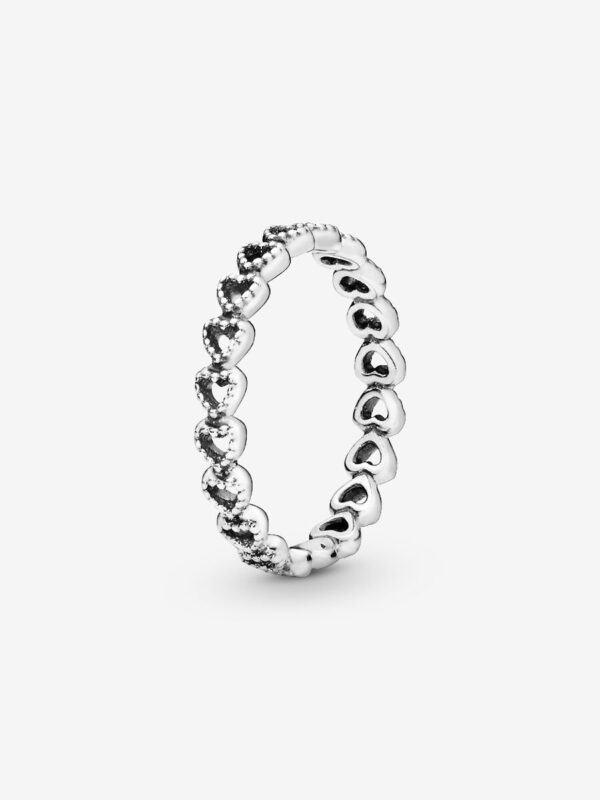 190980_RGB Originale Pandora 190980 50 Misura Argento Sterling 925 Anello Fascia di Cuori