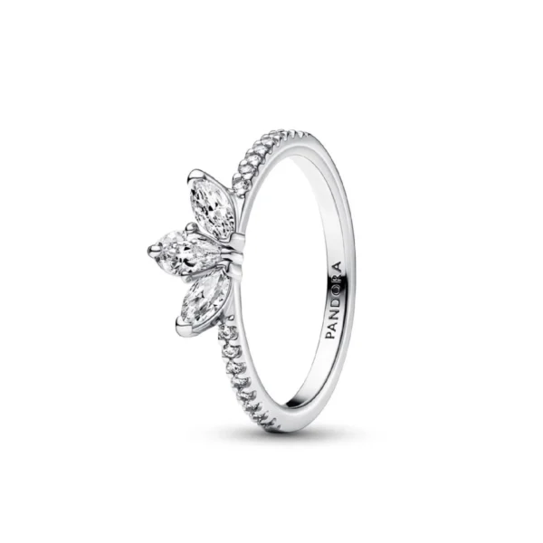 192392C01-1.jpg Originale Pandora 192392C01 58 Misura Argento Sterling 925 Anello Herbarium Petali Luminosi