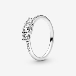 196242CZ_RGB Originale Pandora 196242CZ 48 Misura Argento Sterling 925 Anello Trilogy