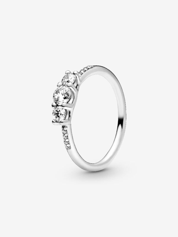 196242CZ_RGB Originale Pandora 196242CZ 48 Misura Argento Sterling 925 Anello Trilogy