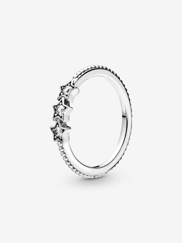 198492C01_RGB Originale Pandora 198492C01 52 Misura Argento Sterling 925 Anello Stelle Celesti