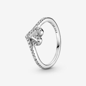 199302C01_RGB Originale Pandora 199302C01 52 Misura Argento Sterling 925 Anello Cuore Desiderio Scintillante