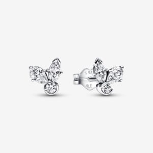 292406C01_RGB Originale Pandora 292406C01 Argento Sterling 925 Orecchini Herbarium Petali Luminosi