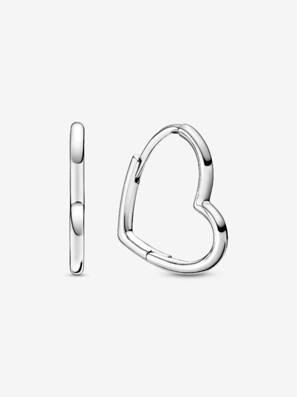 298307C00_RGB Originale Pandora 298307C00 Argento Sterling 925 Orecchini Cerchi Cuori Asimmetrici