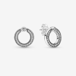 299486C01_RGB Originale Pandora 299486C01 Argento Sterling 925 Orecchini Cerchi Scintillanti