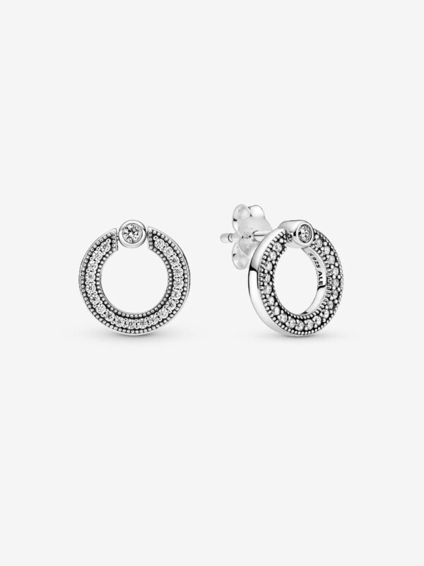 299486C01_RGB Originale Pandora 299486C01 Argento Sterling 925 Orecchini Cerchi Scintillanti