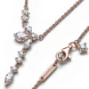382386C01-45-2.jpg Originale Pandora 382386c01 45 Misura Argento Sterling 925 Collana Herbarium Petali Luminosi oro 14k placcato