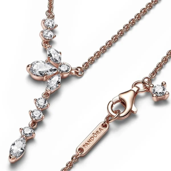 382386C01-45-2.jpg Originale Pandora 382386c01 45 Misura Argento Sterling 925 Collana Herbarium Petali Luminosi oro 14k placcato