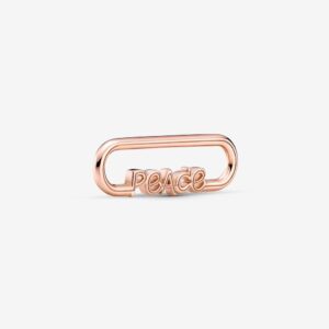 Originale Pandora 789698C00 Argento Sterling 925 Charm Link “Peace” Pandora ME 14k oro placcato