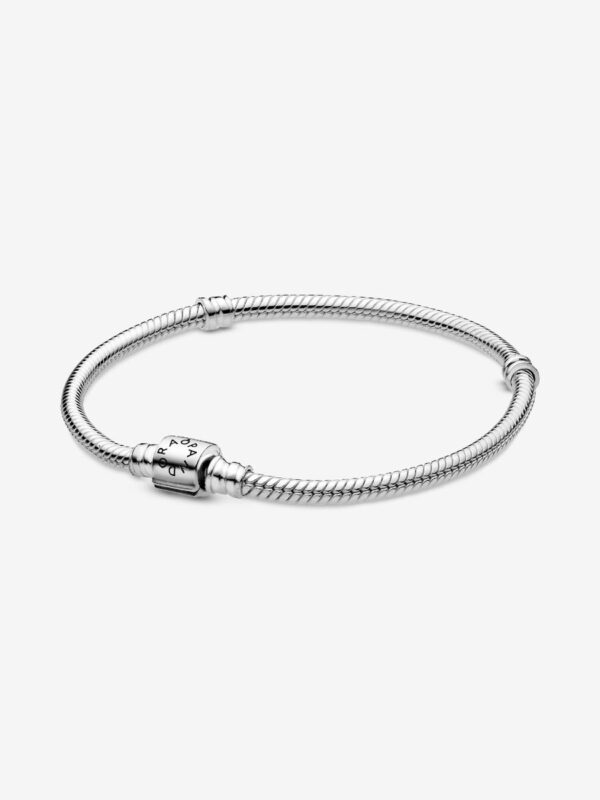 598816C00_RGB Originale Pandora 598816C00 17 Misura Argento Sterling 925 Bracciale Moments con Chiusura a Barile Piccolo