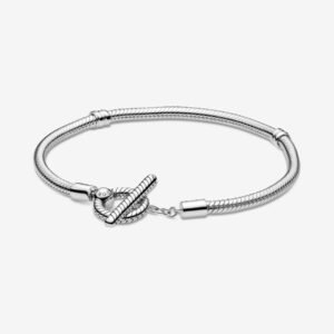 599082C00_RGB Originale Pandora 599082c00 20 Misura Argento Sterling 925 Bracciale Moments con Chiusura a T