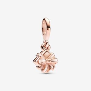782591C01_RGB Originale Pandora 782591C01 Argento Sterling 925 Charm Pendente Regalo "Happy Birthday" Placcatura in Oro Rosa 14k