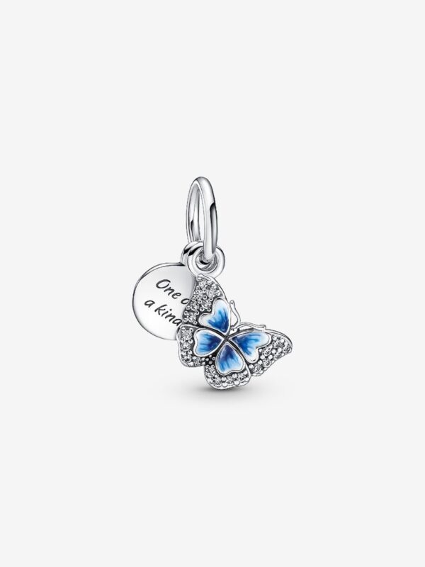 790757C01_RGB Originale Pandora 790757C01 Argento Sterling 925 Charm Pendente Farfalla Blu