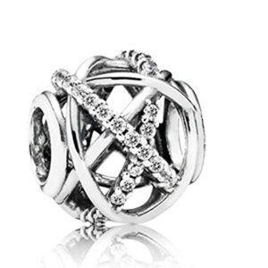 791388cz-2 Originale Pandora 791388CZ Argento Sterling 925 Charm Pandora Openwork Galassia