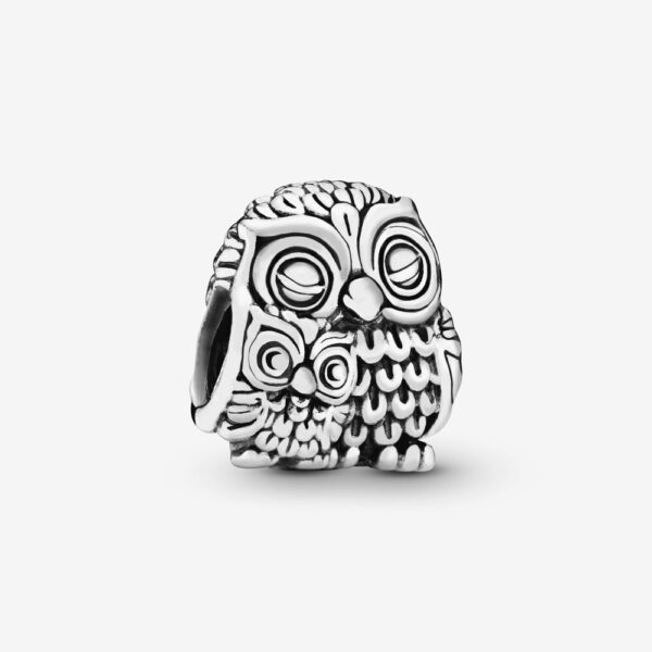 791966_rgb Originale Pandora 791966 Argento Sterling 925 Charm Mamma Gufo E Gufetto