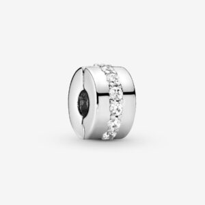 Originale Pandora 791972CZ Argento Sterling 925 Charm Clip Pandora Sentiero Luminoso