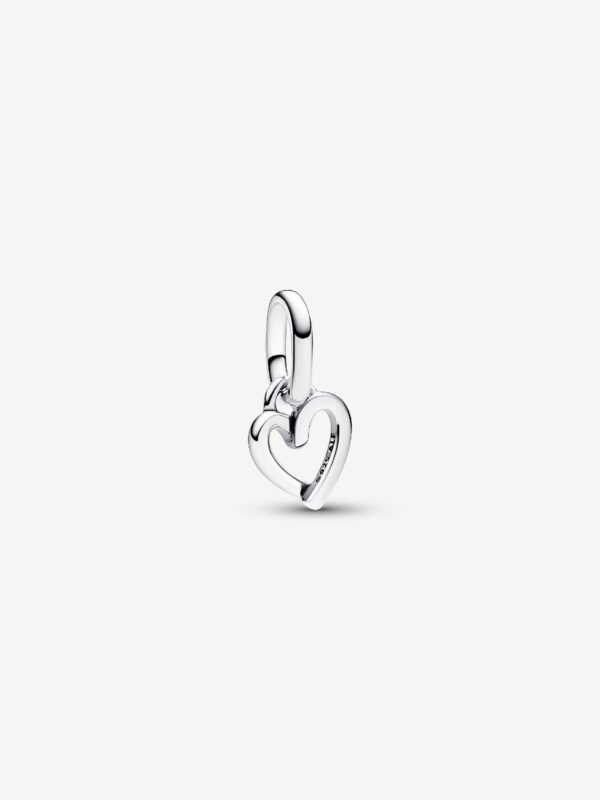 Originale Pandora 793048c00 Argento Sterling 925 Charm Mini Pendente Freehand Heart Pandora ME