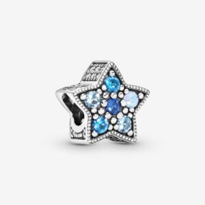 796379NSBMX_RGB Originale Pandora 796379NSBMX Argento Sterling 925 Charm Pendente Stella Luminosa