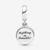 797906NRGMX_V2_RGB Originale Pandora 797906NRGMX Argento Sterling 925 Charm Pendente Quadrifoglio Verde