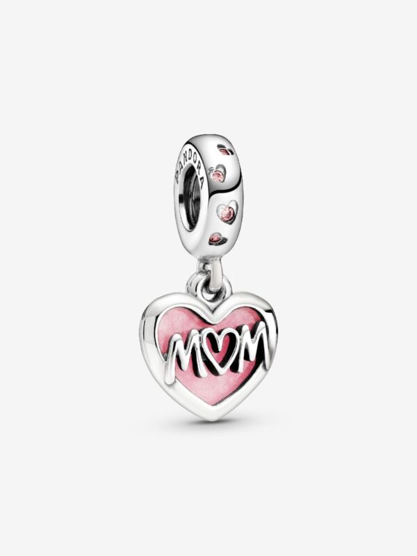798887C01_RGB Originale Pandora 798887c01 Argento Sterling 925 Charm Cuore di Mamma