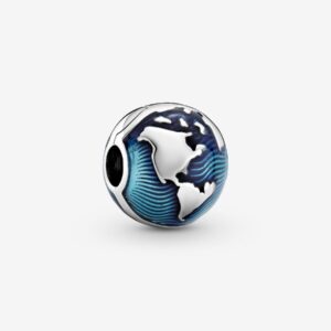 Originale Pandora 799429C01 Argento Sterling 925 Clip Globo blu