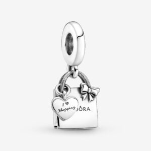 799536C00_RGB Originale Pandora 799536C00 Argento Sterling 925 Charm Pendente Shopping Bag
