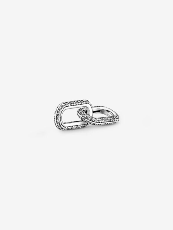 Originale Pandora 799660C02 Argento Sterling 925 Charm Doppio Link Pietre Luminose Pandora ME