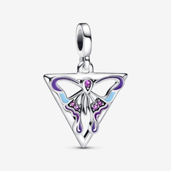 89-2 Originale Pandora 792306C01 Argento Sterling 925 Charm Pendente Medallion Pandora Butterfly Pandora ME
