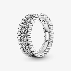 Anello-Pandora-a-fascia-con-pave-decorato-con-sfere-198676C01-8--extra-big-12544-889 Originale Pandora 198676C01 56 Misura Argento Sterling 925 Anello Pandora a fascia con pavé decorato con sfere