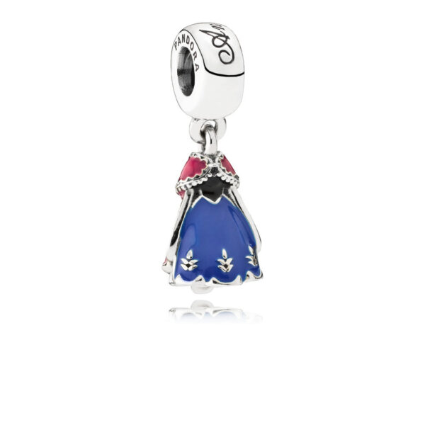 Originale Pandora 791591enmx Argento Sterling 925 Charm Pandora Disney, Il Vestito di Anna