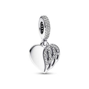 Originale Pandora 792646C01 Argento Sterling 925 Charm Cuore, i Nostri Angeli
