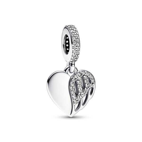 Originale Pandora 792646C01 Argento Sterling 925 Charm Cuore, i Nostri Angeli