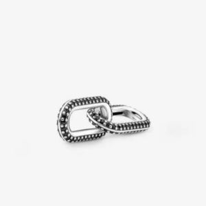 Originale Pandora 799660C03 Argento Sterling 925 Charm Doppio Link Pietre Luminose Nere Pandora ME